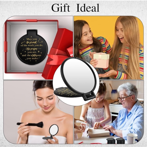 🍀1 Pcs Inspirational a foldable Compact Pocket Mirror - Picture 6 of 7